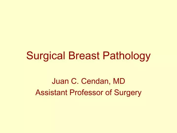 surgical breast pathology