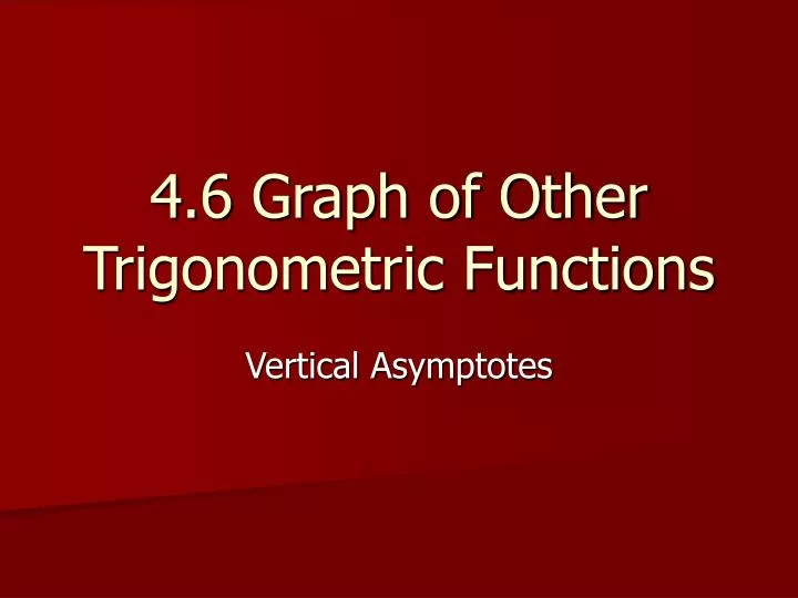 4 6 graph of other trigonometric functions