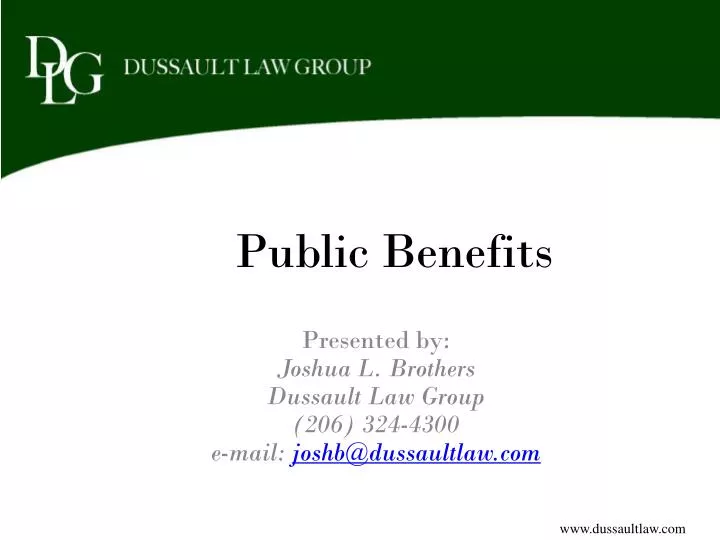 public benefits