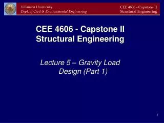 CEE 4606 - Capstone II Structural Engineering