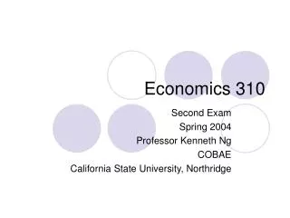 Economics 310