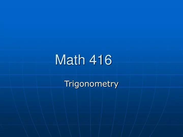 math 416