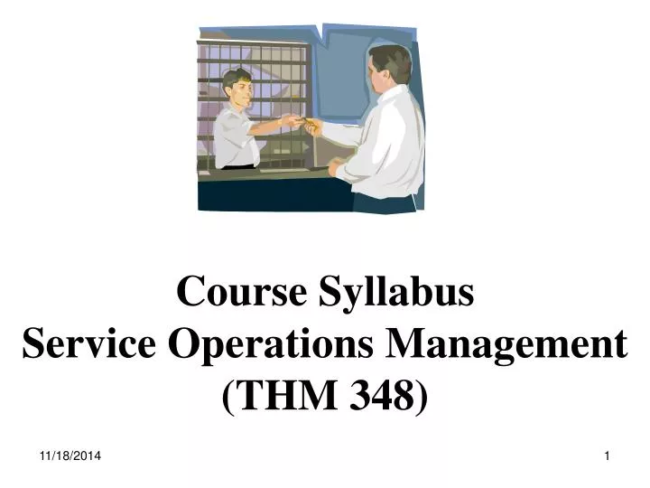 course syllabus service operations management thm 348