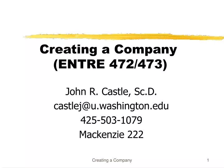 creating a company entre 472 473