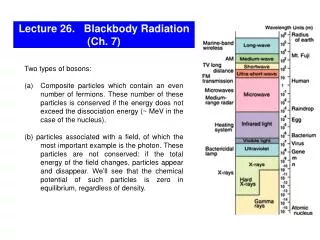 Lecture 26. Blackbody Radiation (Ch. 7)