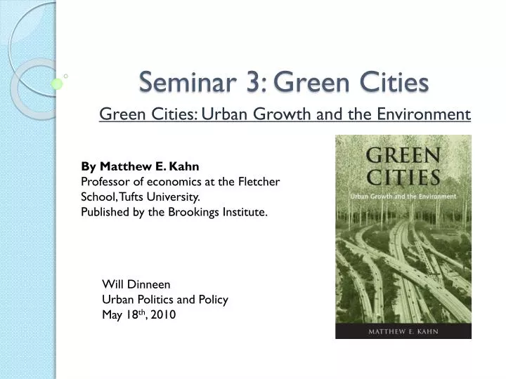 seminar 3 green cities