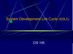 System Development Life Cycle (SDLC) - slide 1
