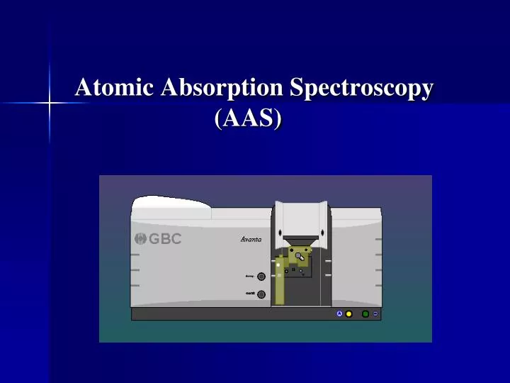 atomic absorption spectroscopy aas