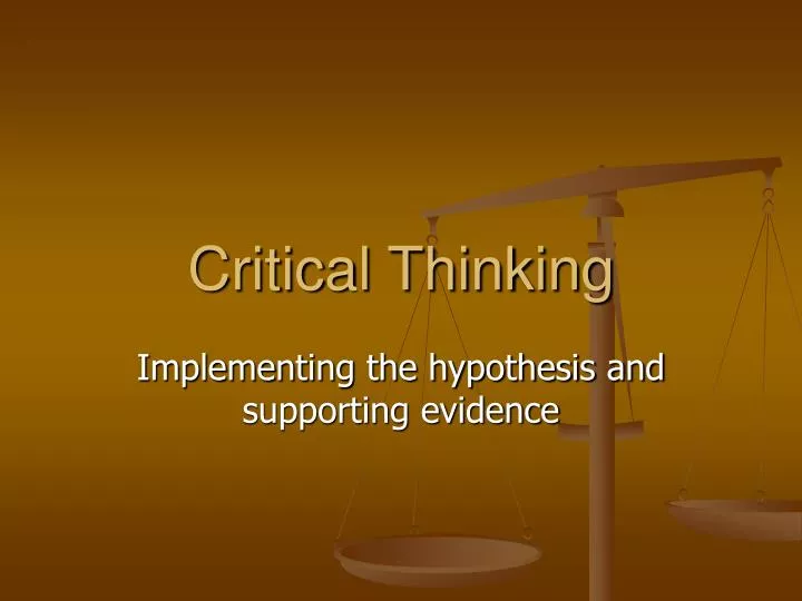 critical thinking