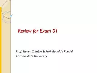 review for exam 01