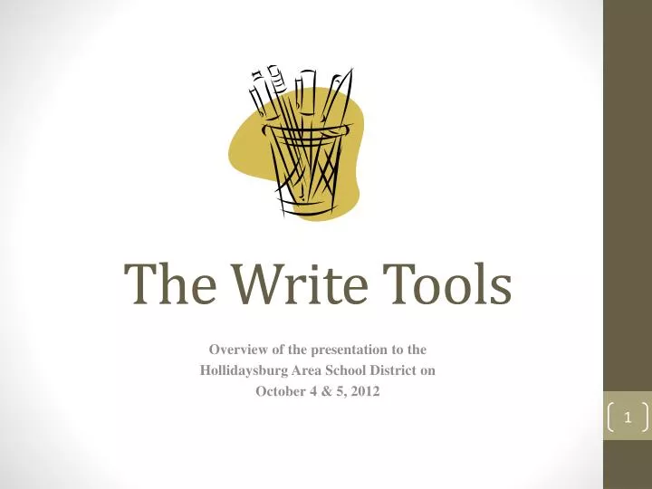 the write tools