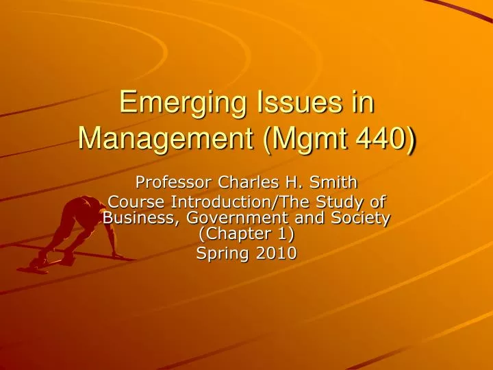 emerging issues in management mgmt 440