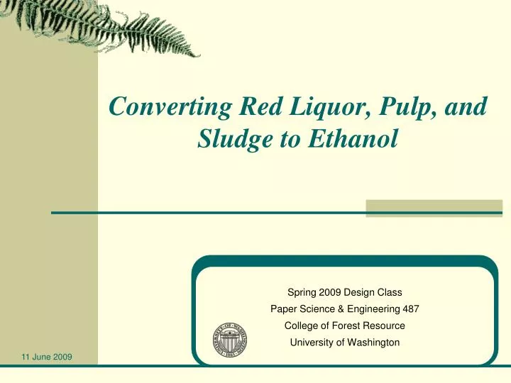 converting red liquor pulp and sludge to ethanol