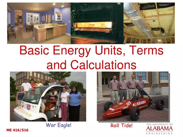 basic energy units terms and calculations