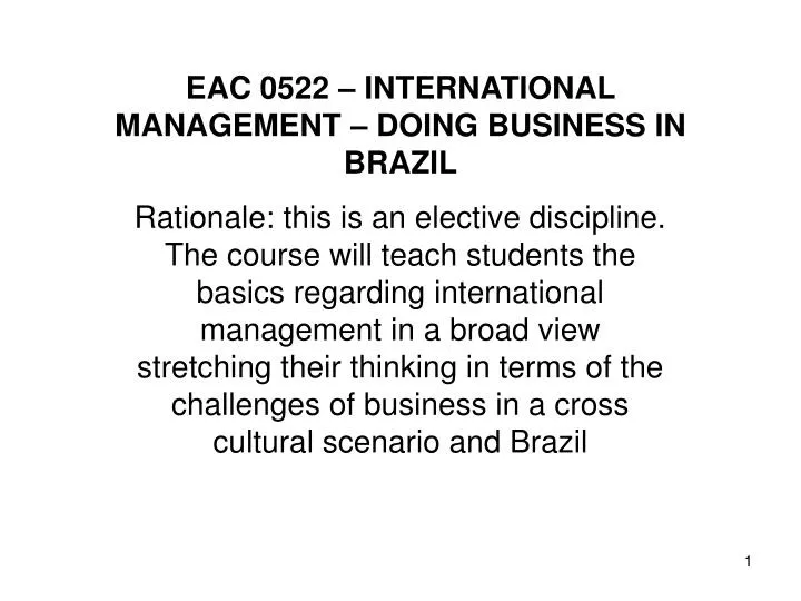 eac 0522 international management doing business in brazil