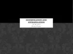 Interpolation and extrapolation - slide 1