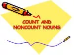 COUNT AND NONCOUNT NOUNS - slide 1