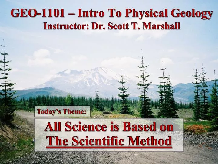 geo 1101 intro to physical geology instructor dr scott t marshall