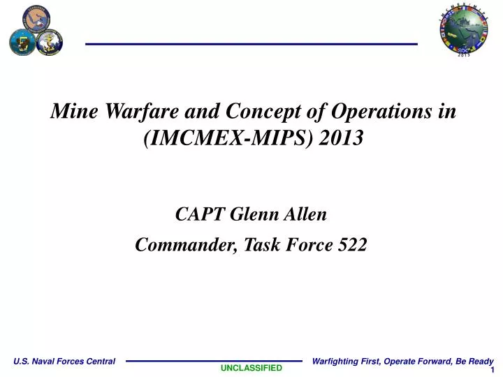 mine warfare and concept of operations in imcmex mips 2013