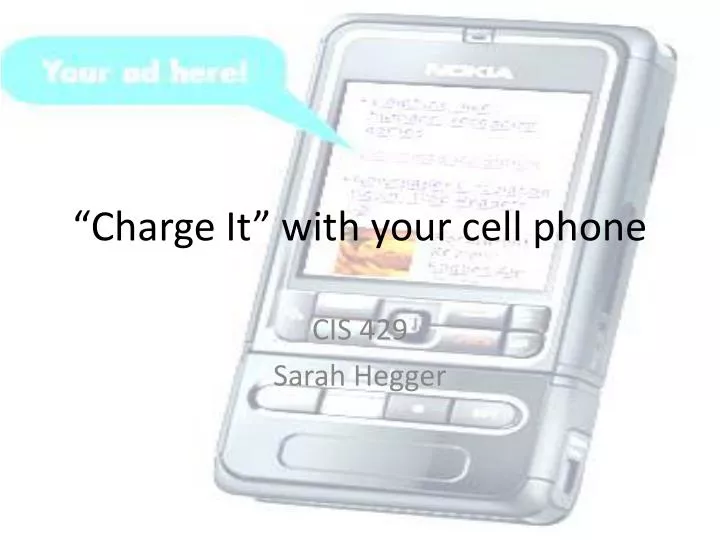 charge it with your cell phone