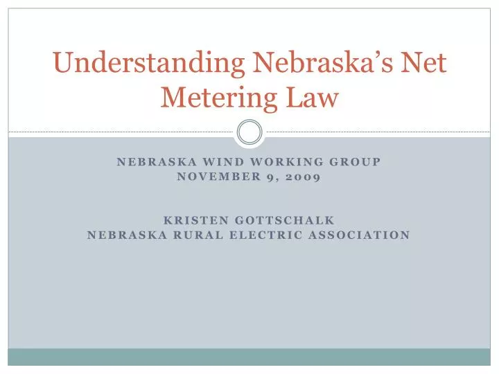 understanding nebraska s net metering law