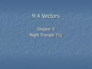 9.4 Vectors