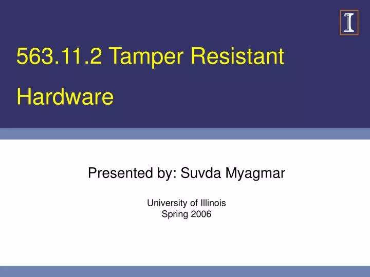 563 11 2 tamper resistant hardware