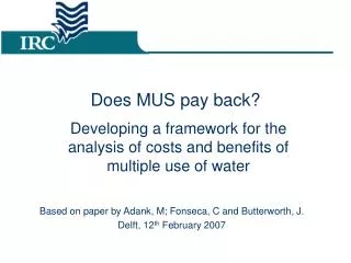 does mus pay back