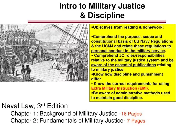 intro to military justice discipline