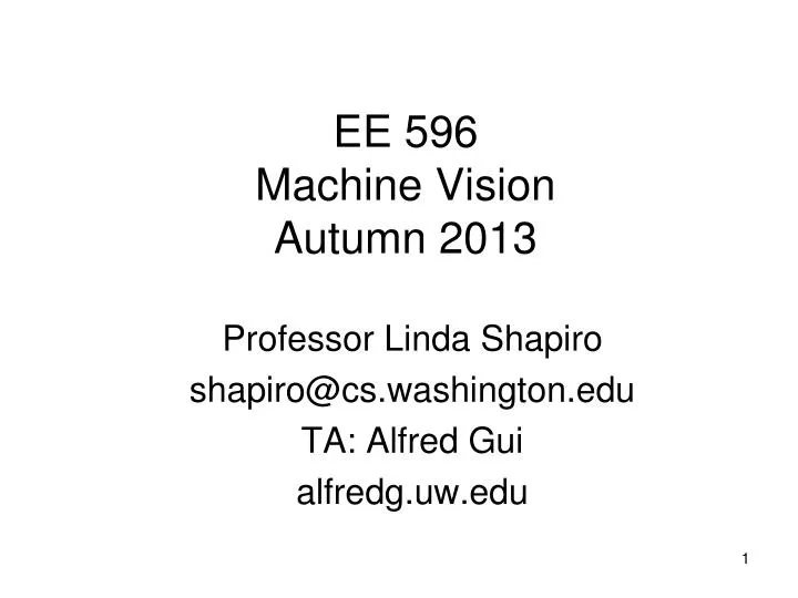 ee 596 machine vision autumn 2013