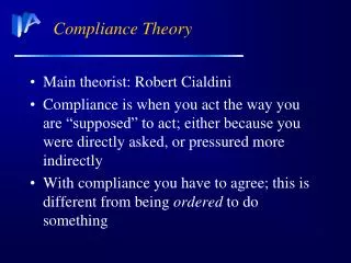 Compliance Theory