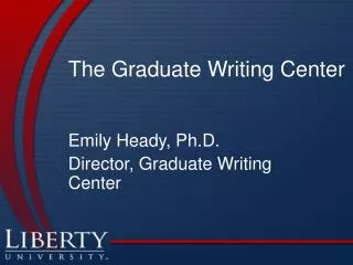 The Graduate Writing Center