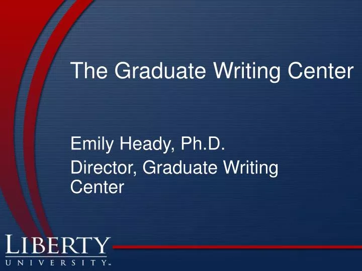 the graduate writing center