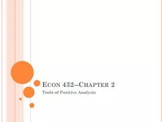 Econ 432--Chapter 2