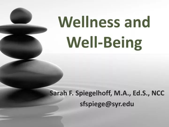 wellness and well being