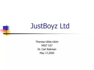 JustBoyz Ltd