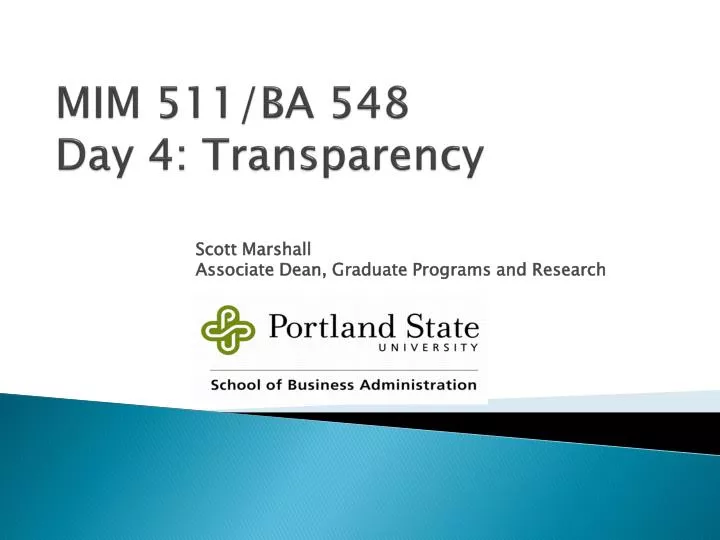 mim 511 ba 548 day 4 transparency