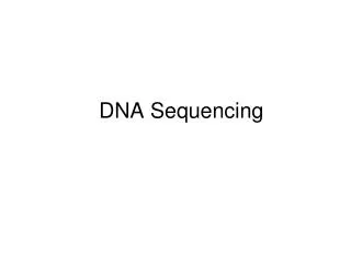 DNA Sequencing