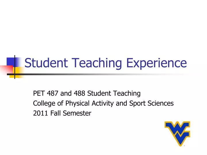 student teaching experience