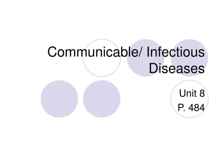 communicable infectious diseases