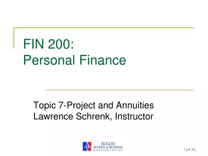 fin 200 personal finance