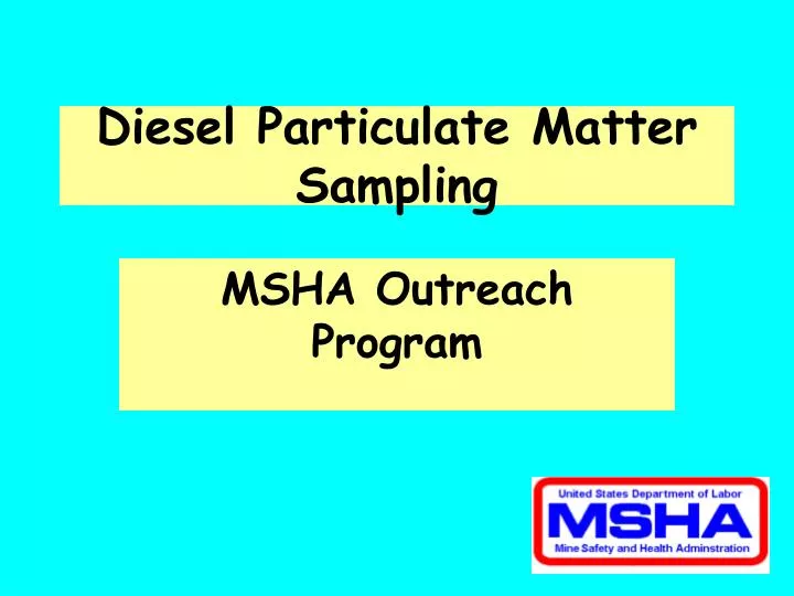 diesel particulate matter sampling