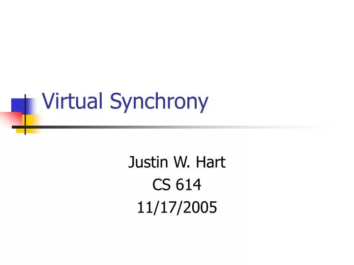 virtual synchrony
