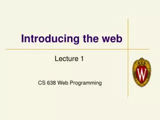 introducing the web