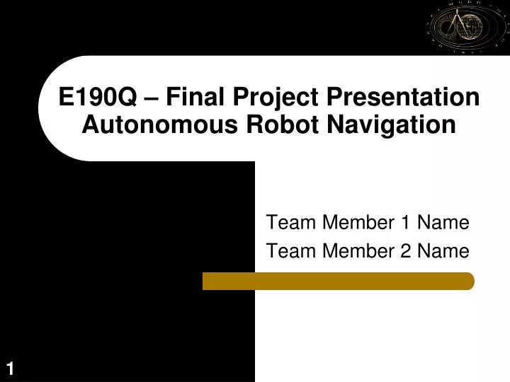e190q final project presentation autonomous robot navigation