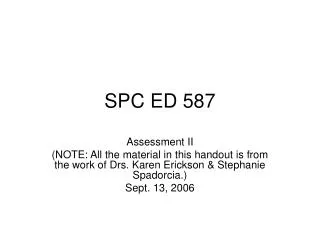 SPC ED 587