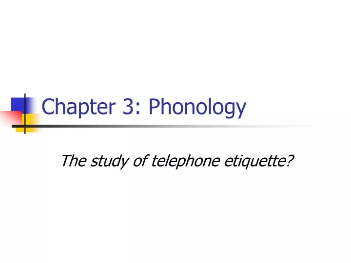 chapter 3 phonology