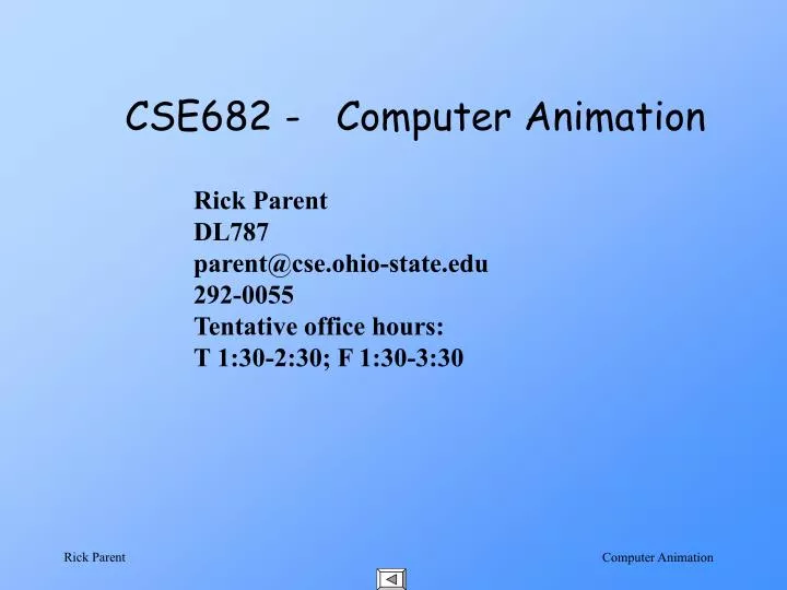 cse682 computer animation