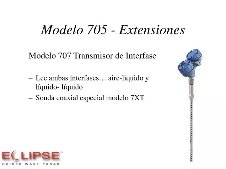 modelo 705 extensiones