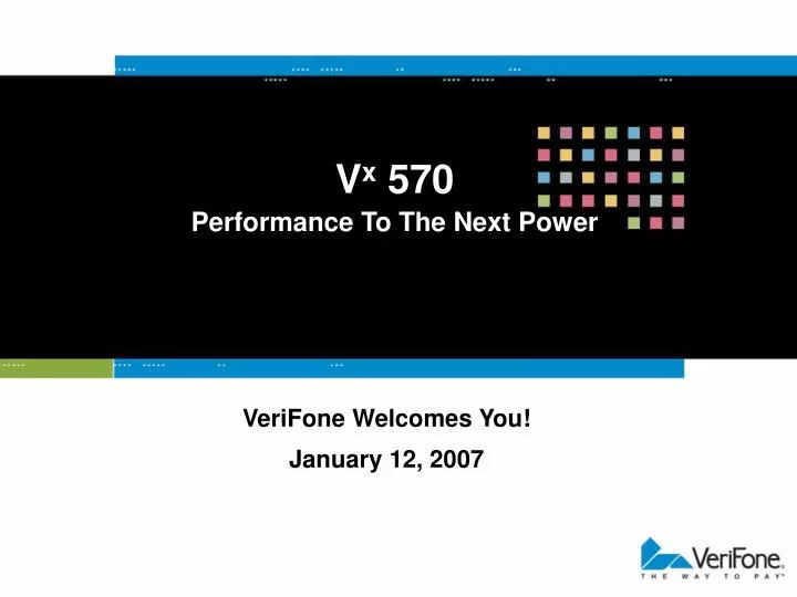 verifone welcomes you january 12 2007